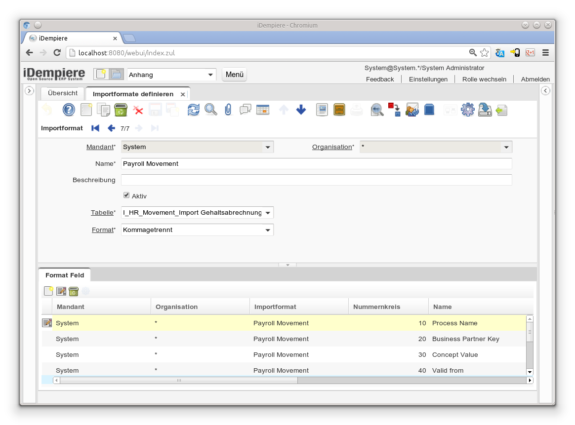 Importformate definieren - Importformat - Fenster (iDempiere 1.0.0).png