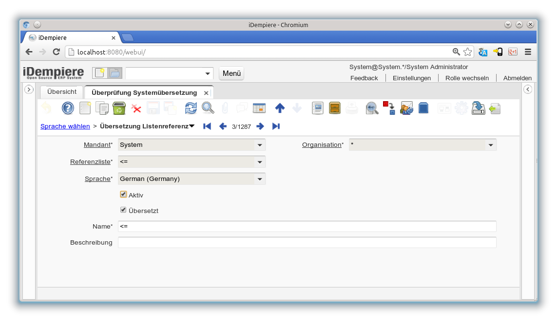 Überprüfung Systemübersetzung - Übersetzung Listenreferenz - Fenster (iDempiere 1.0.0).png