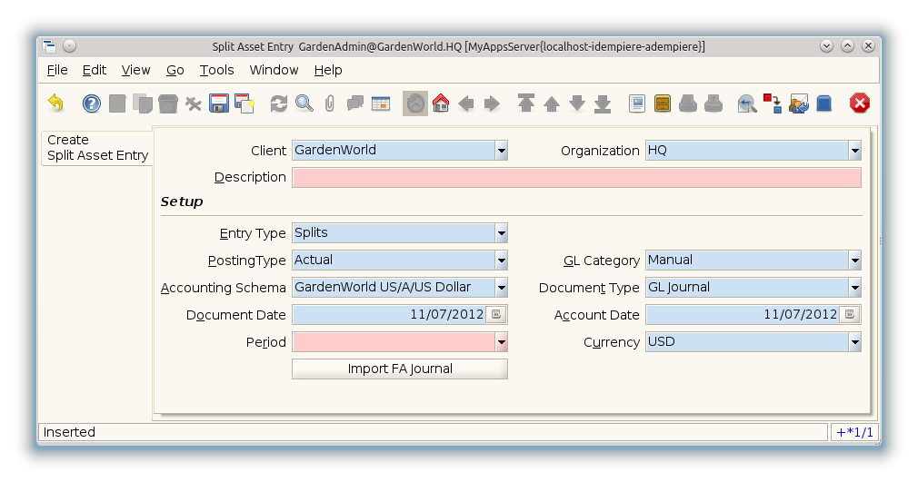 Split Asset Entry - Create Split Asset Entry - Window (iDempiere 1.0.0).png