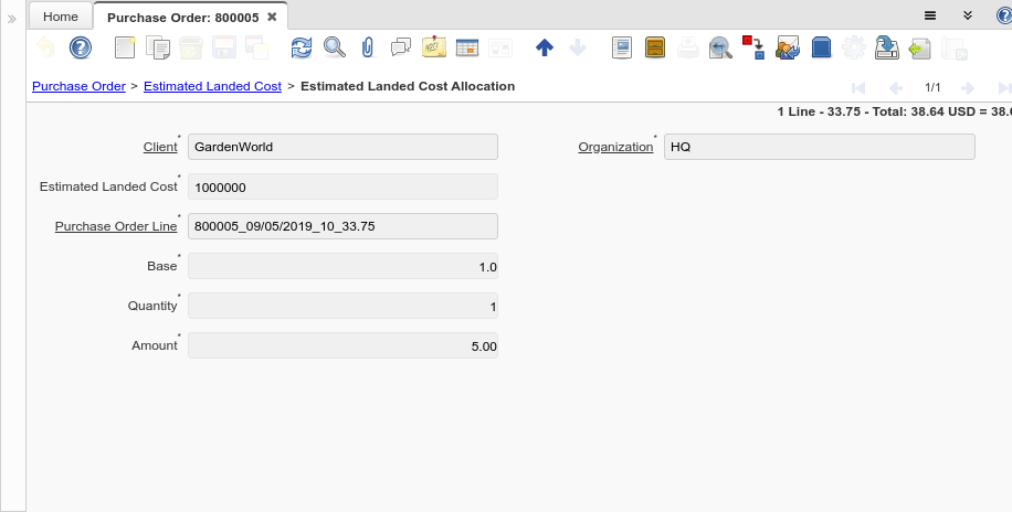 Purchase Order - Estimated Landed Cost Allocation - Window (iDempiere 1.0.0).png