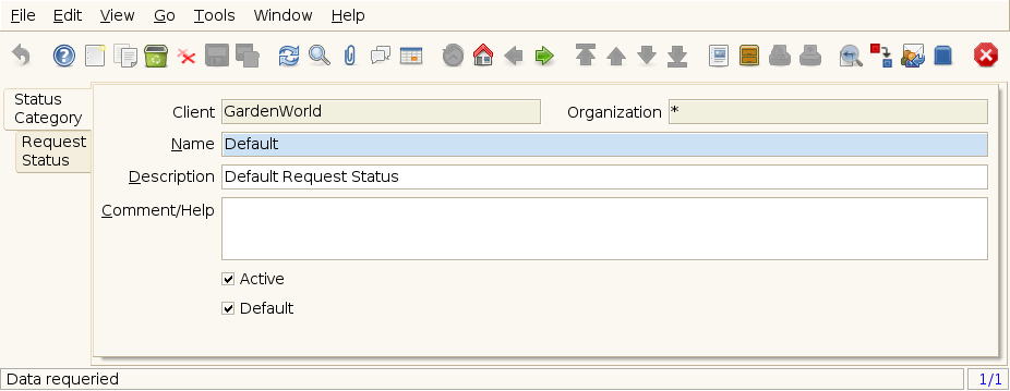 Request Status - Status Category - Window (iDempiere 1.0.0).png