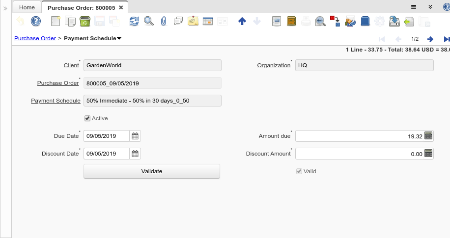 Purchase Order - Payment Schedule - Window (iDempiere 1.0.0).png