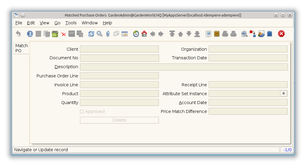 Matched Purchase Orders - Match PO - Window (iDempiere 1.0.0).png