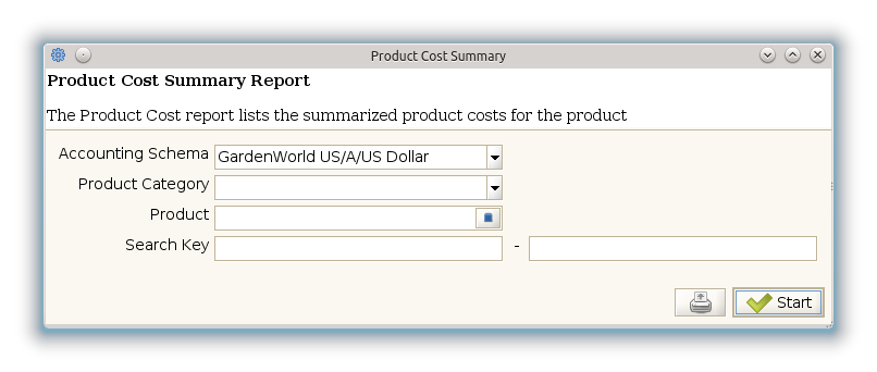 Product Cost Summary - Report (iDempiere 1.0.0).png