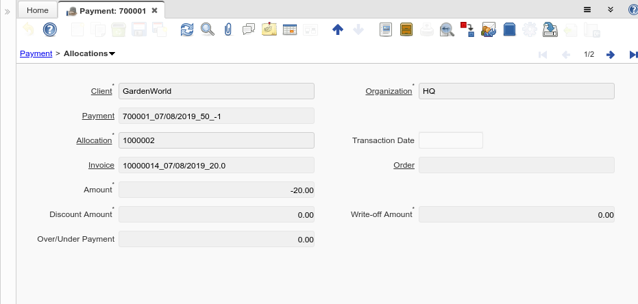 Payment and Receipt - Allocations - Window (iDempiere 1.0.0).png