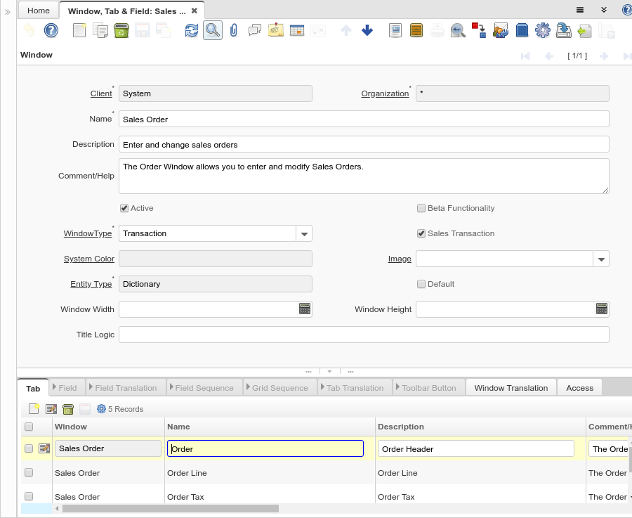 Window, Tab and Field - Window - Window (iDempiere 1.0.0).png