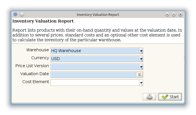 Inventory Valuation Report - Report (iDempiere 1.0.0).png