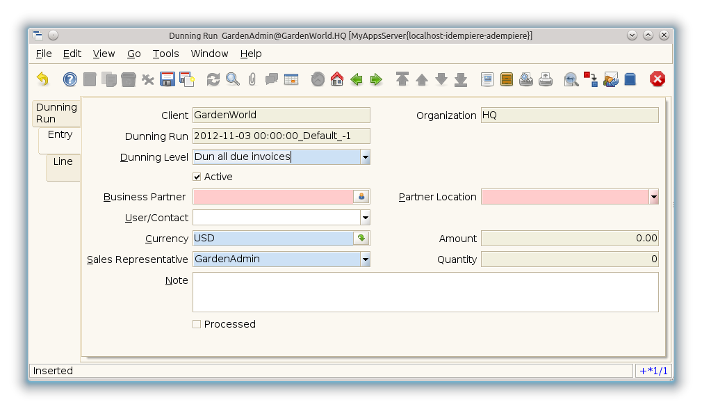 Dunning Run - Entry - Window (iDempiere 1.0.0).png