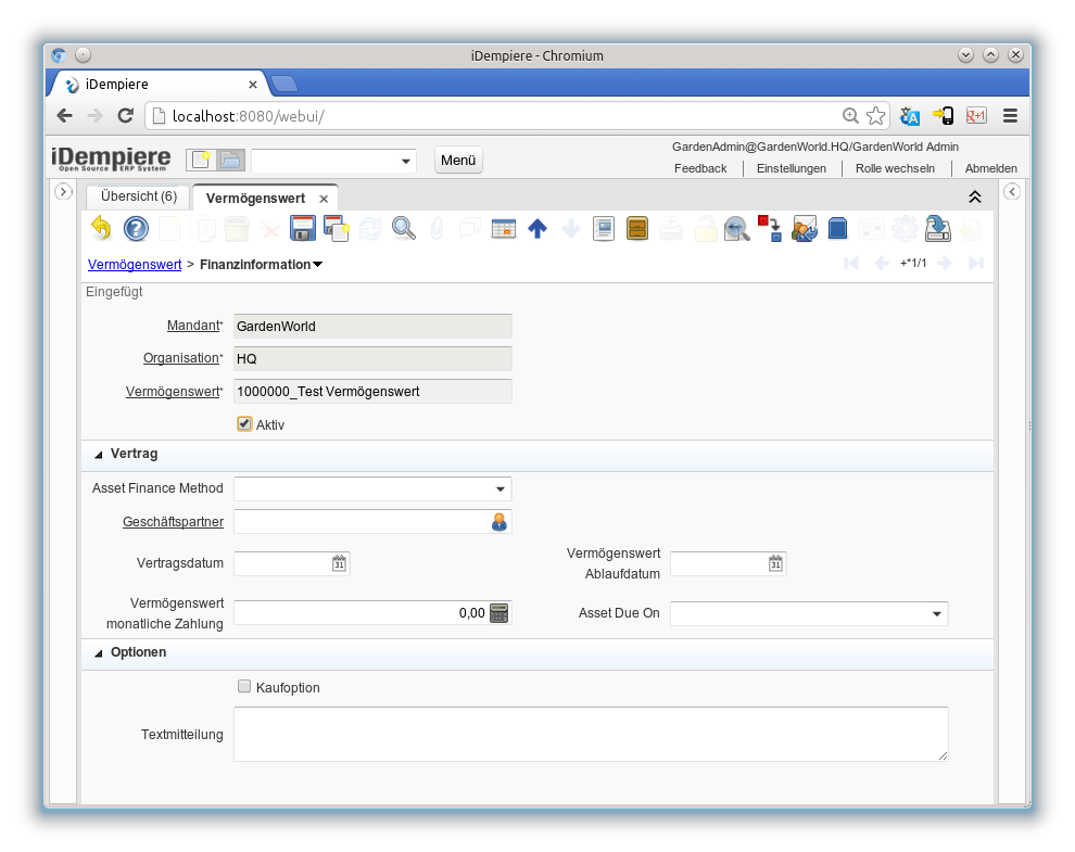 Vermögenswert - Finanzinformation - Fenster (iDempiere 1.0.0).png