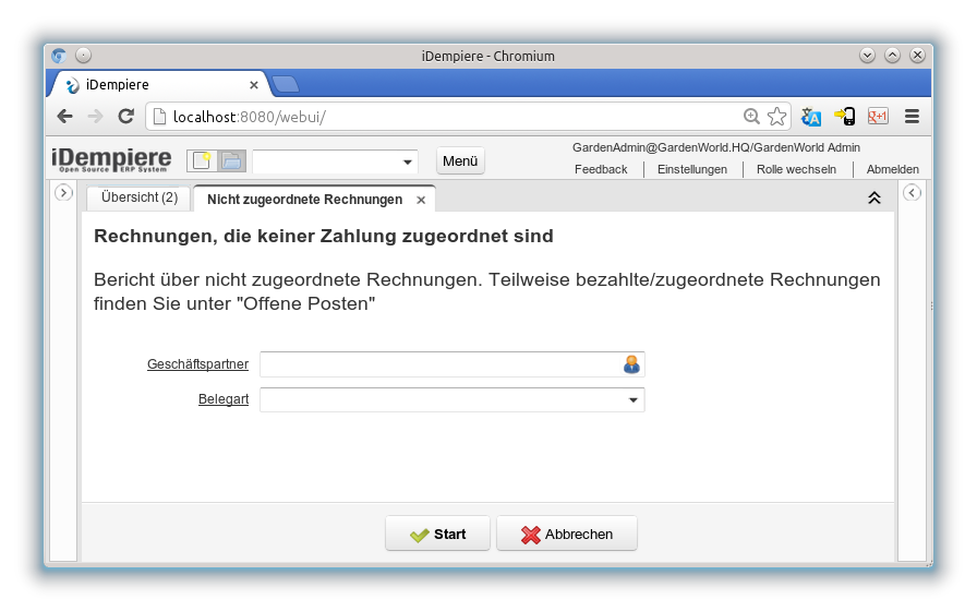 Nicht zugeordnete Rechnungen - Report (iDempiere 1.0.0).png