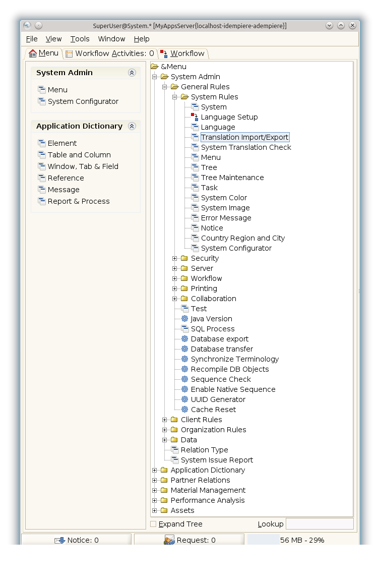 Translation Import Export - Menu (iDempiere 1.0.0).png