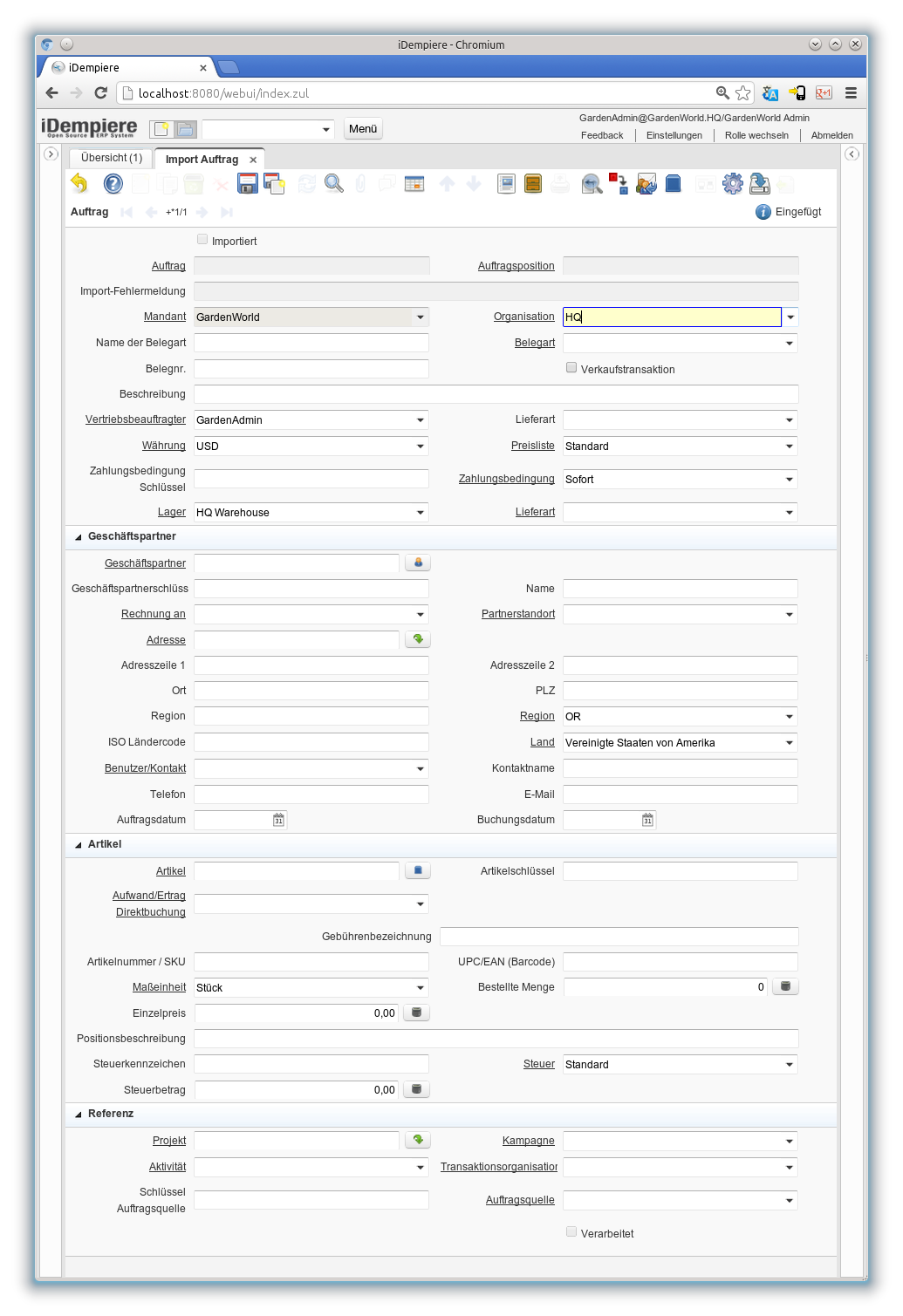 Import Auftrag - Auftrag - Fenster (iDempiere 1.0.0).png