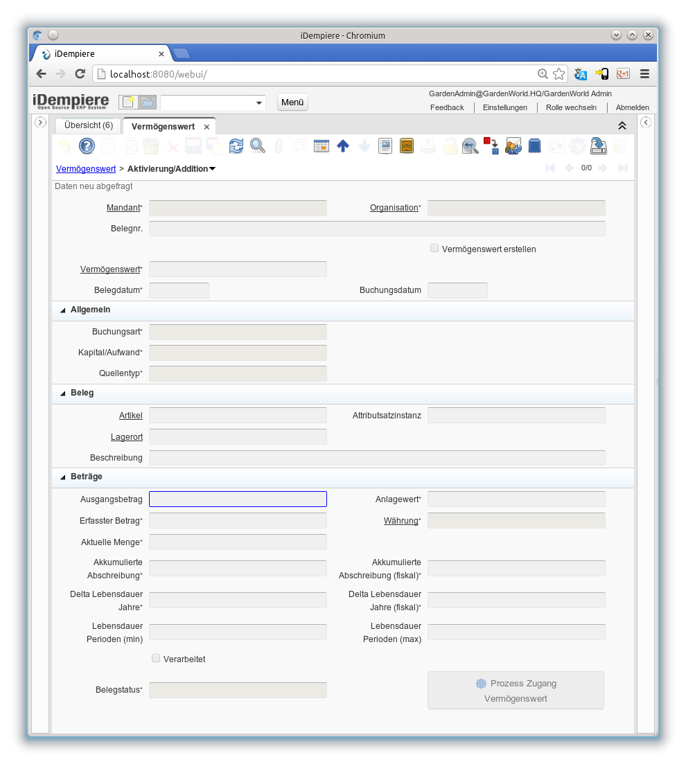 Vermögenswert - Aktivierung Addition - Fenster (iDempiere 1.0.0).png