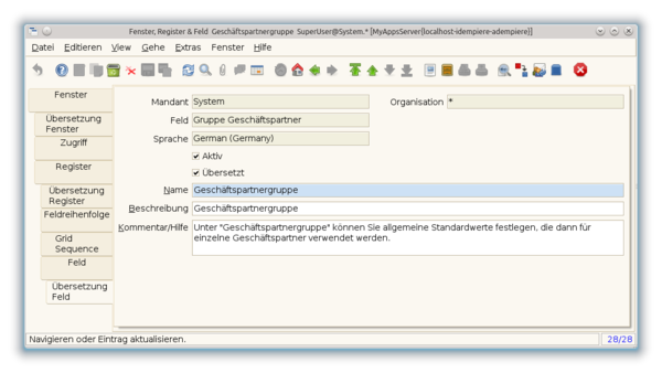 Fenster, Register & Feld - Übersetzung Feld - Geschäftspartnergruppe - Fenster (iDempiere 1.0.0).png