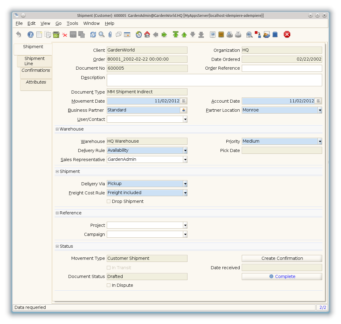 Shipment (Customer) - Shipment - Window (iDempiere 1.0.0).png