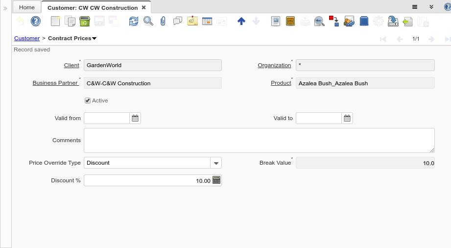 Customer - Contract Prices - Window (iDempiere 1.0.0).png