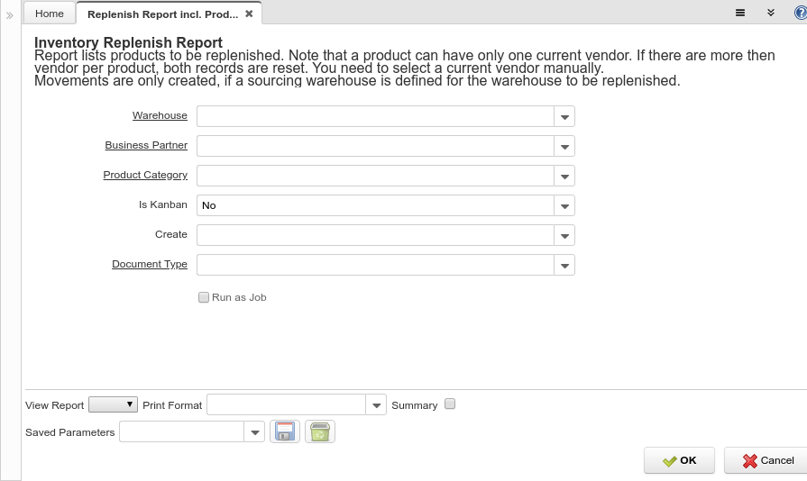 Replenish Report - Report (iDempiere 1.0.0).png