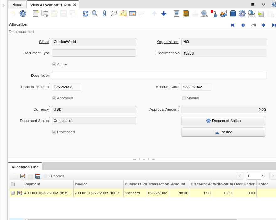 View Allocation - Allocation - Window (iDempiere 1.0.0).png