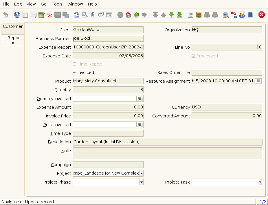 Expenses (to be invoiced) - Report Line - Window (iDempiere 1.0.0).png