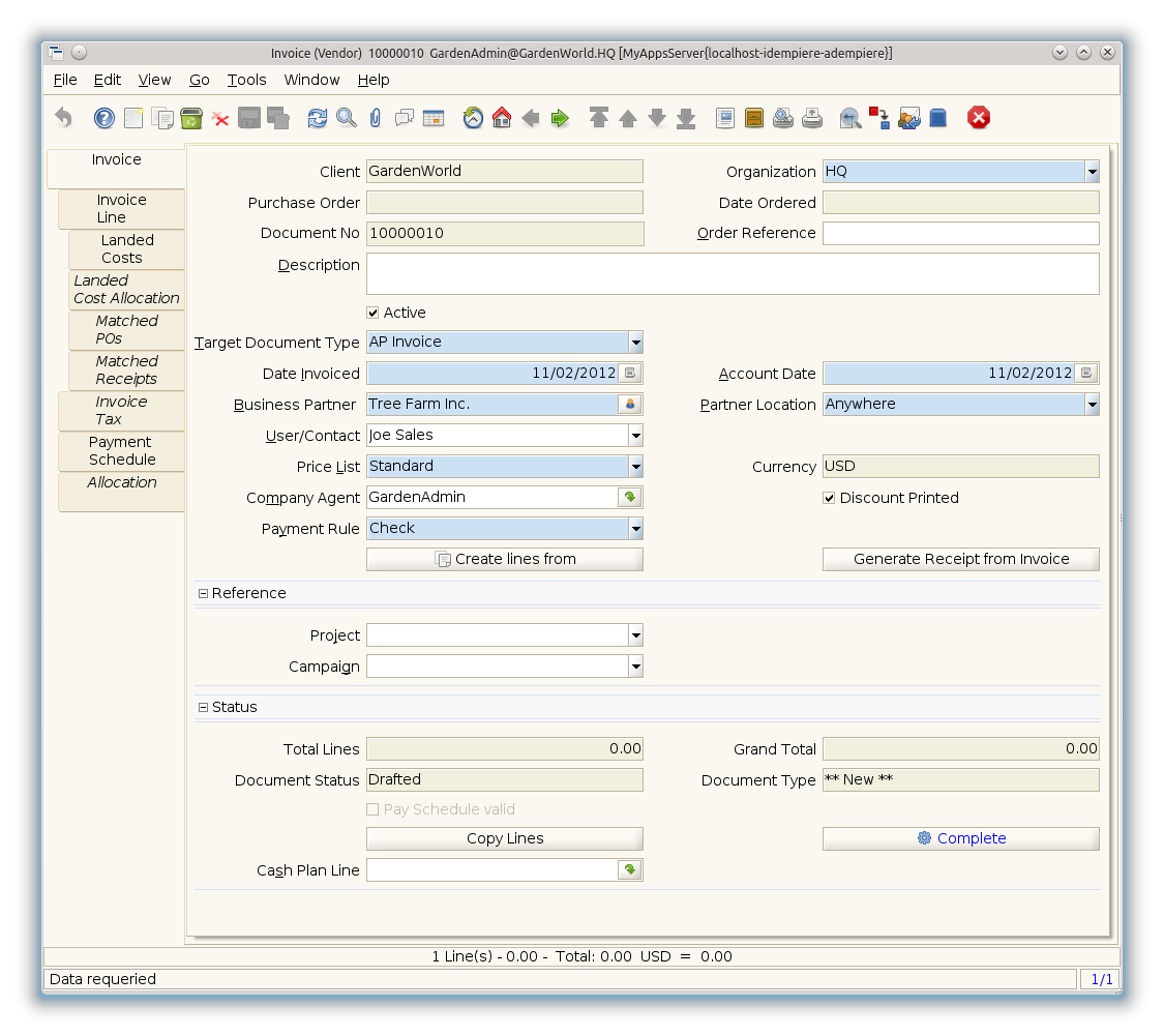 Purchase Invoice and Credit-Debit Note - Invoice - Window (iDempiere 1.0.0).png