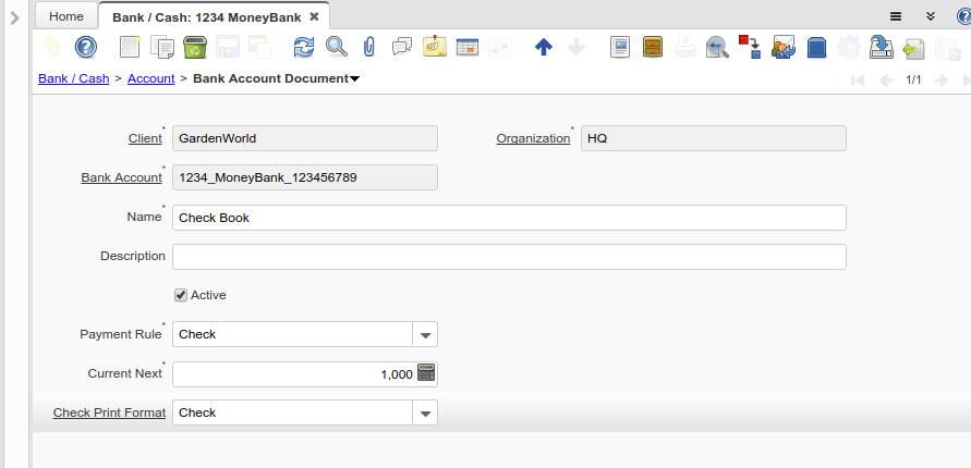 Bank - Cash - Bank Account Document - Window (iDempiere 1.0.0).png