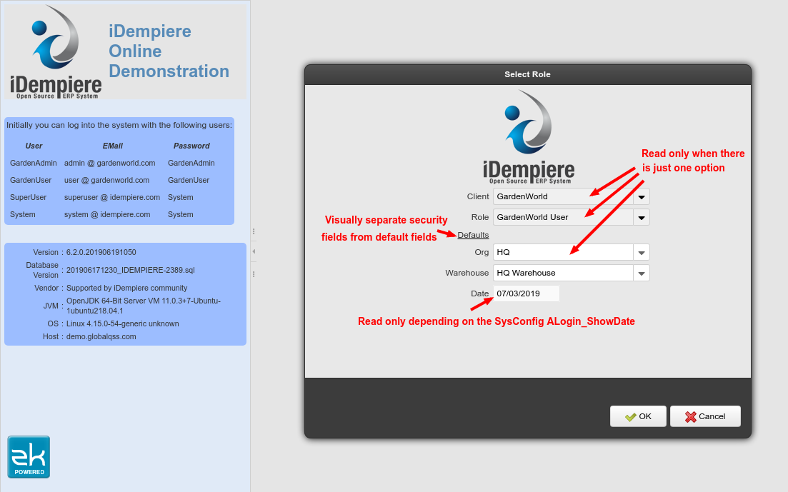 NF6.2 Role Panel - iDempiere en