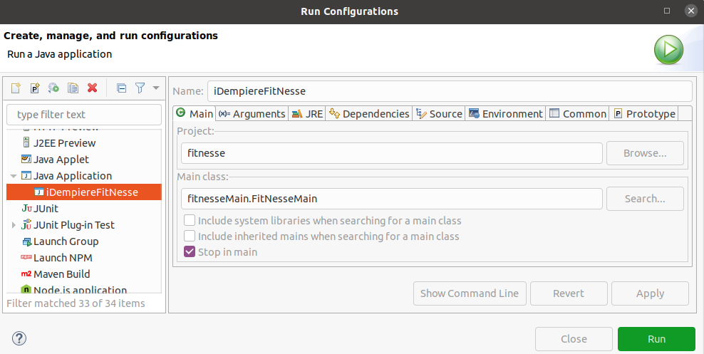 Fitnesse configuration in Eclipse