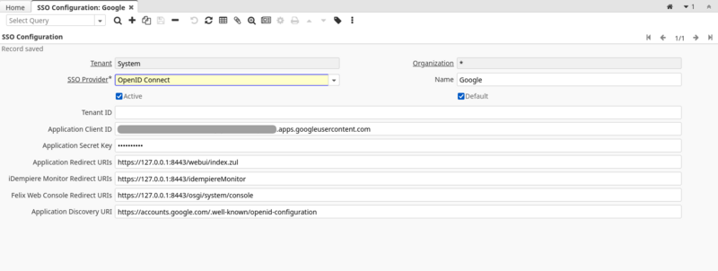 Google Cloud SSO Configuration for OIDC