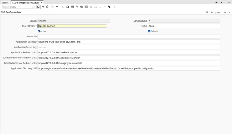 Azure iDempiere SSO Configuration for OIDC