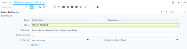 SysConfig tenant logilite.png