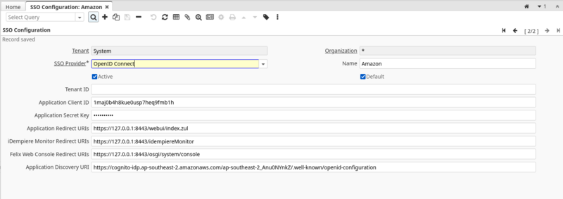 iDempiere Amazon Cognito OIDC SSO Configuration